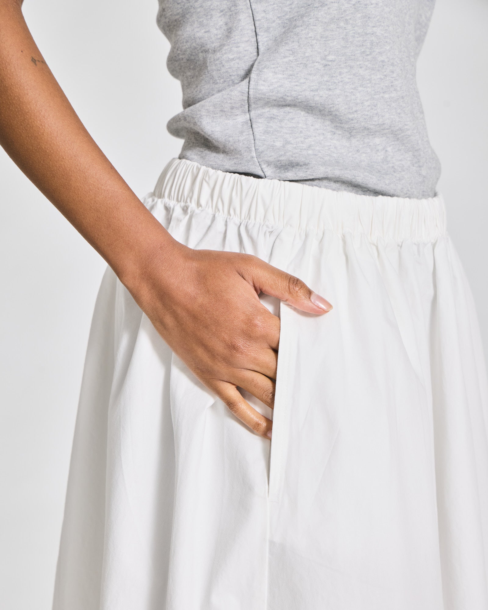 GAI+LISVA Alice Poplin Skirt GOTS Dresses & Skirts 124 Whisper White
