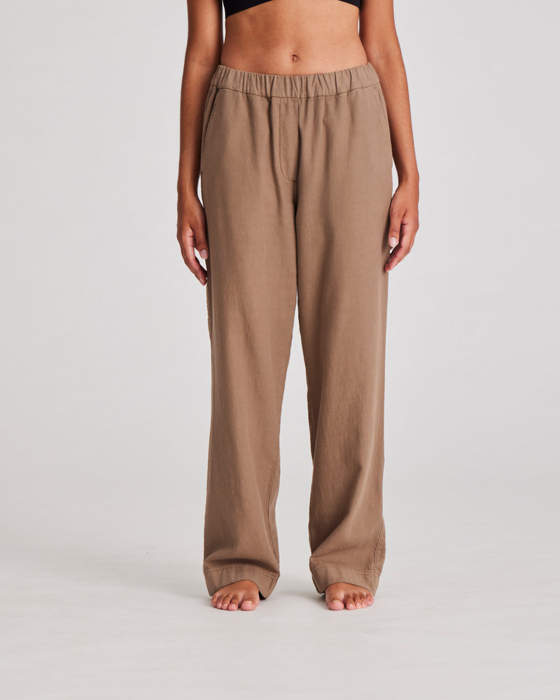 GAI+LISVA Alina Cotton Work Wear Pant Pants & Shorts 960 Shitake