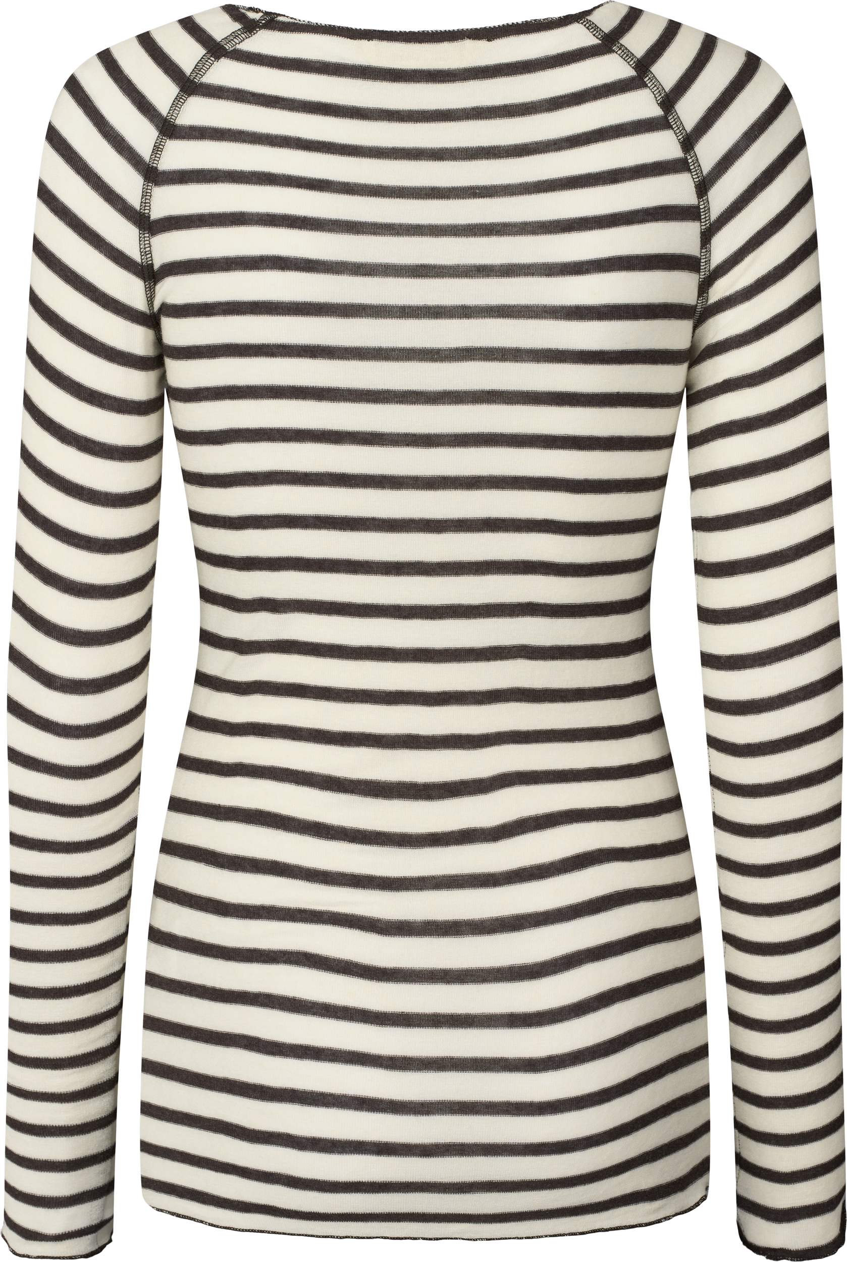 GAI+LISVA Amalie Wool Top Top 709 Reverse Dark Brown Stripe