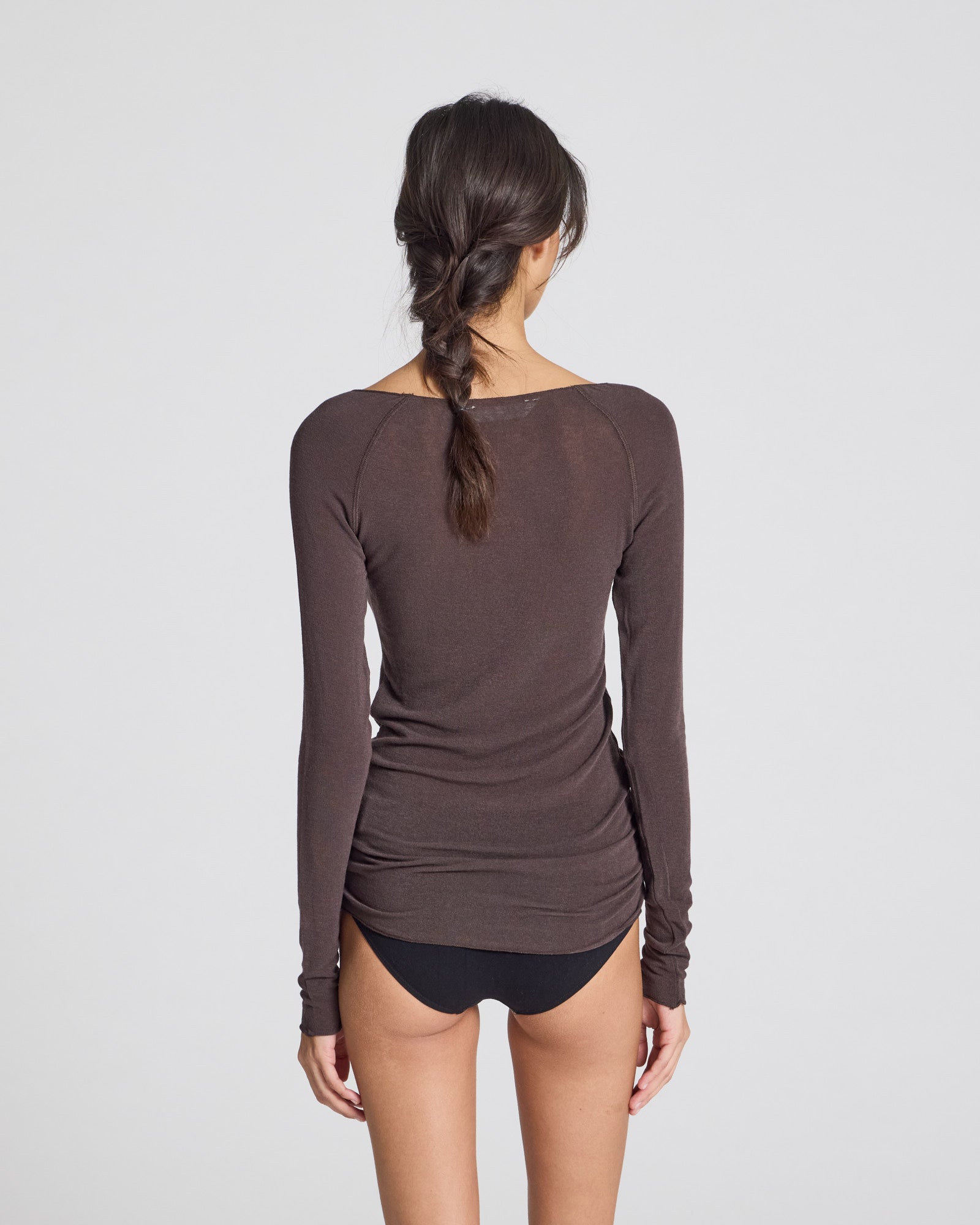 GAI+LISVA Amalie Wool Top Tops & T-shirts 681 Mulch