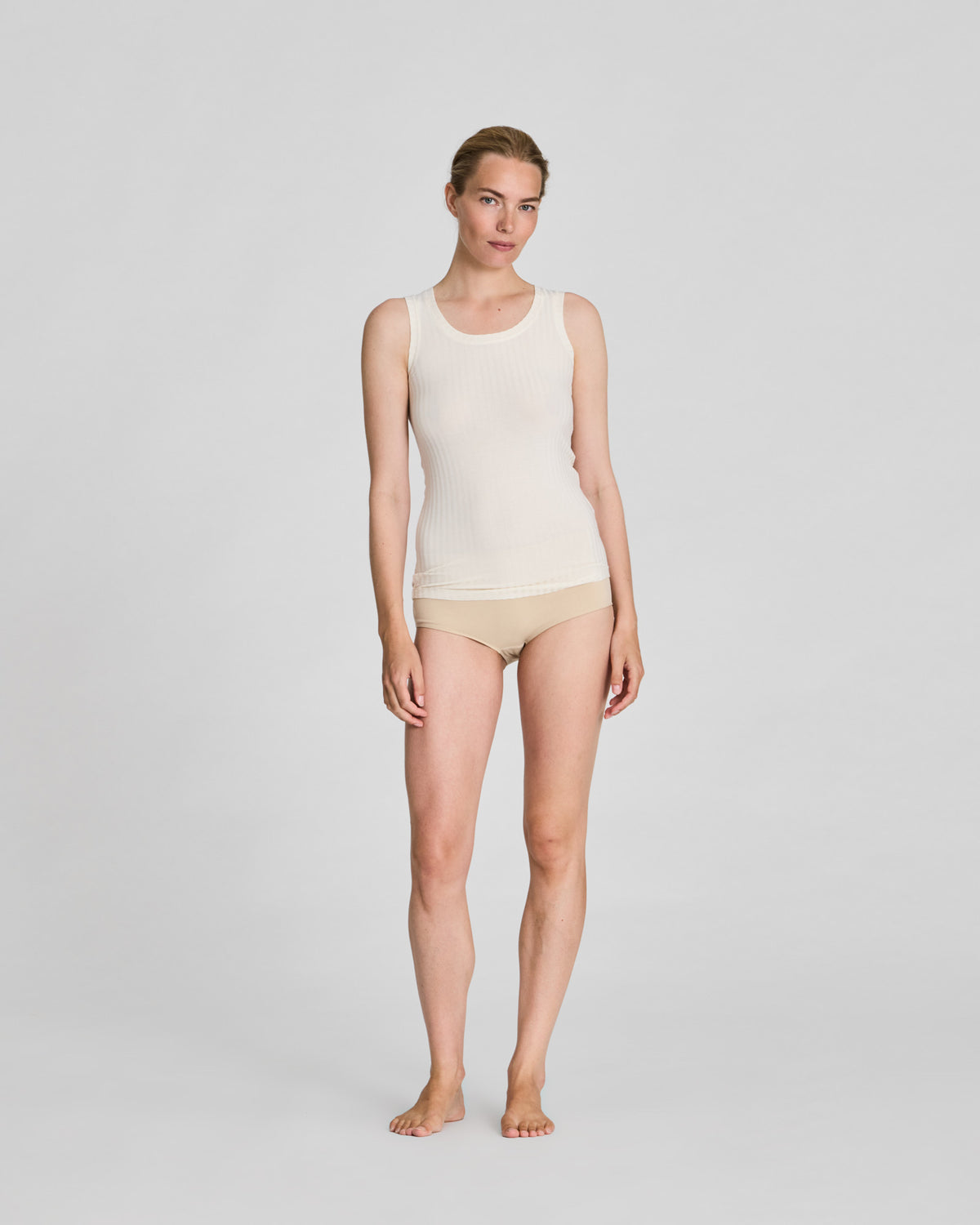 GAI+LISVA Anastasia S´less Rib Top Tops & T-shirts 150 Off White