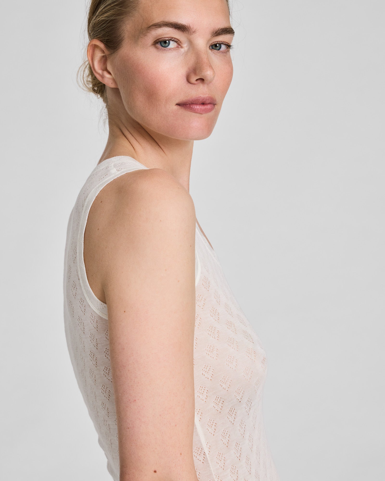 GAI+LISVA Anastasia S´less Silk Top Tops & T-shirts 150 Off White