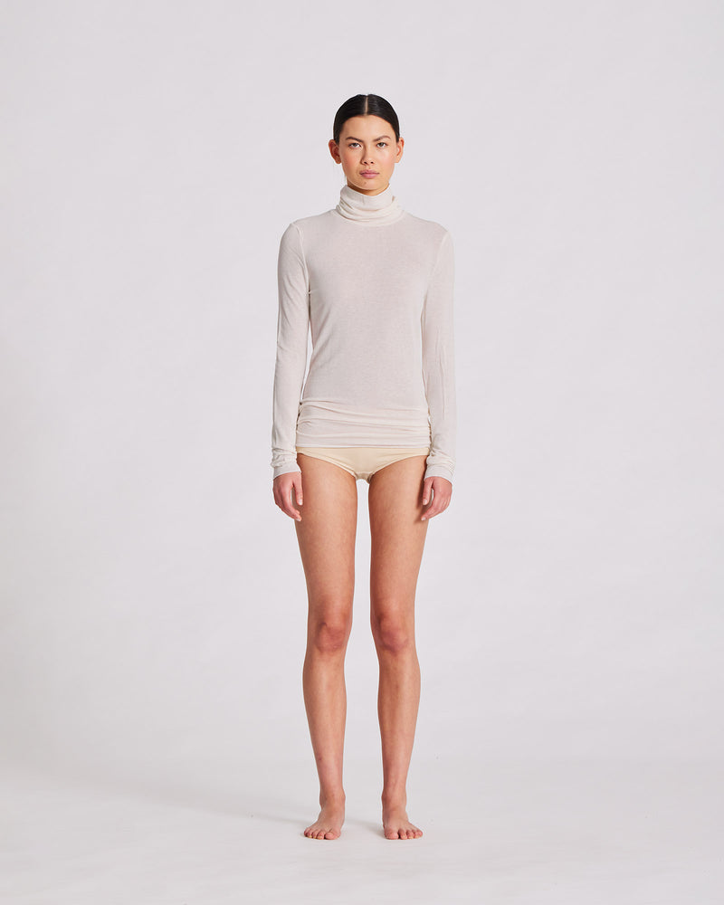 GAI+LISVA Anna Wool Turtleneck Top 134 Grey Morn