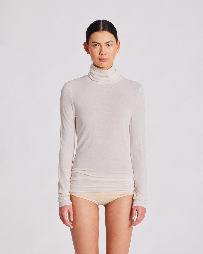 GAI+LISVA Anna Wool Turtleneck Top 134 Grey Morn