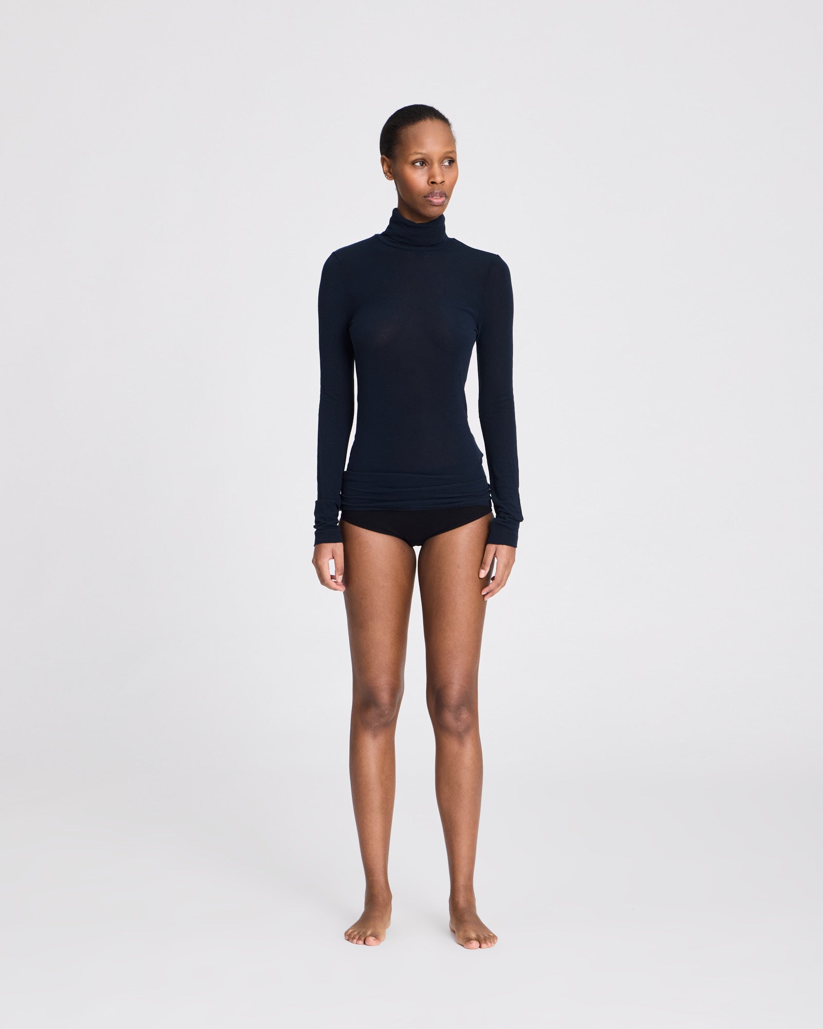 Anna Wool Turtleneck - Midnight Blue