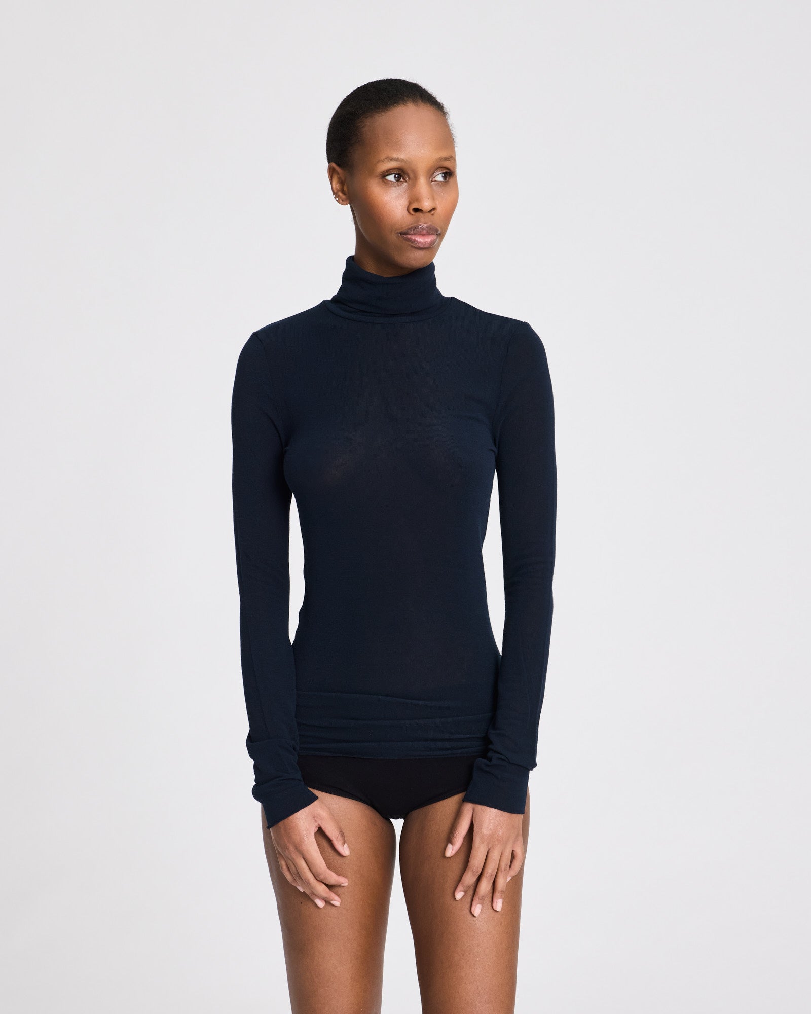 Anna Wool Turtleneck - Black