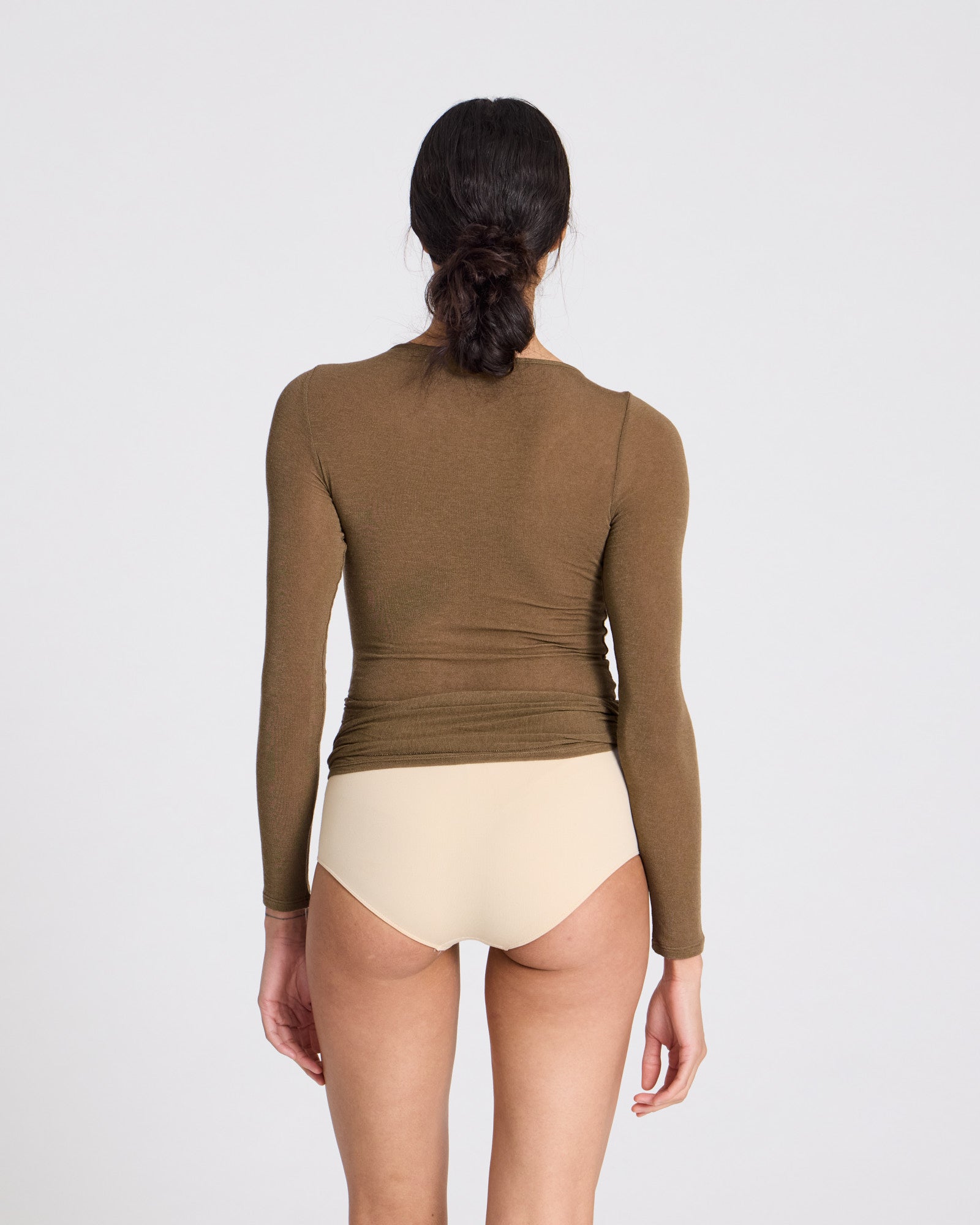 GAI+LISVA Anne Wool Wrap Top Top 861 Kangaroo