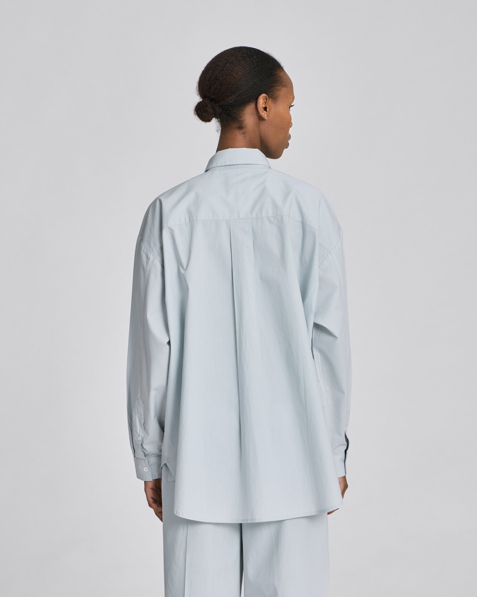 GAI+LISVA Astrid L/S Light Poplin Shirt GOTS Shirts & Blouses 711 Aqua
