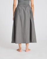 GAI+LISVA Astrid Long Skirt Poplin Dresses & Skirts 193 Metal Grey