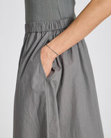 GAI+LISVA Astrid Long Skirt Poplin Dresses & Skirts 193 Metal Grey