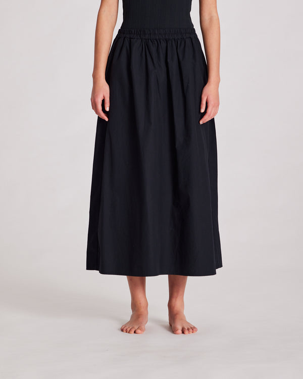 GAI+LISVA Astrid Long Skirt Poplin Dresses & Skirts 650 Black