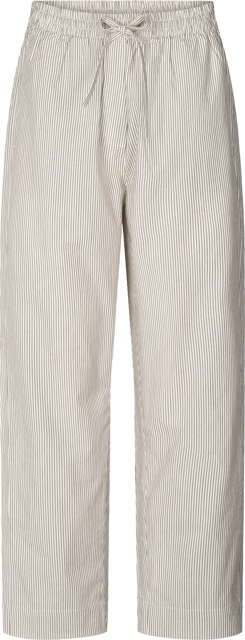 GAI+LISVA Astrid Pant Poplin Pants & Shorts 126 Mulch White Stripe