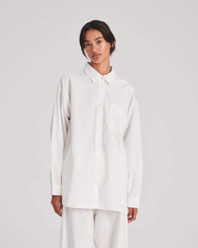 GAI+LISVA Astrid Shirt Poplin Gots 243975 Shirt 124 Whisper White