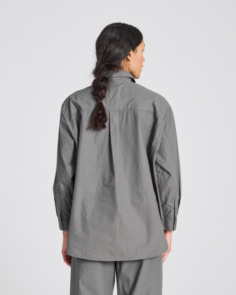 GAI+LISVA Astrid Shirt Poplin Gots 243975 Shirt 193 Metal Grey