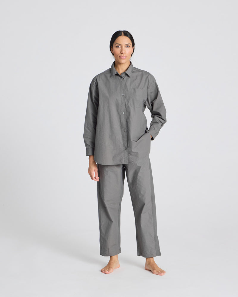 GAI+LISVA Astrid Shirt Poplin Gots 243975 Shirt 193 Metal Grey