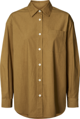 GAI+LISVA Astrid Shirt Poplin Gots 243975 Shirt 513 Dried Tobacco