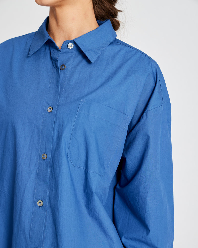 GAI+LISVA Astrid Shirt Poplin Gots 243975 Shirt 514 Clear Blue