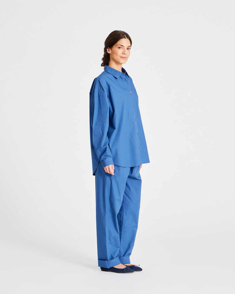 GAI+LISVA Astrid Shirt Poplin Gots 243975 Shirt 514 Clear Blue