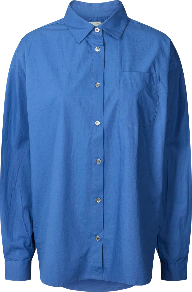 GAI+LISVA Astrid Shirt Poplin Gots 243975 Shirt 514 Clear Blue