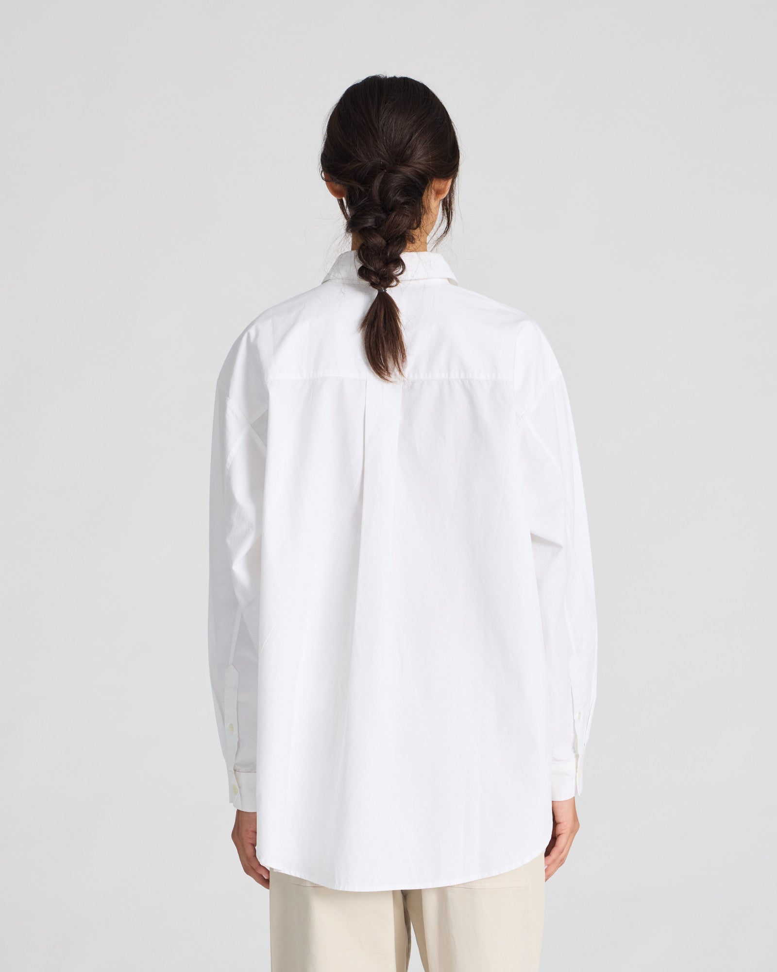 GAI+LISVA Astrid Shirt Poplin Gots 243975 Shirts & Blouses 100 White