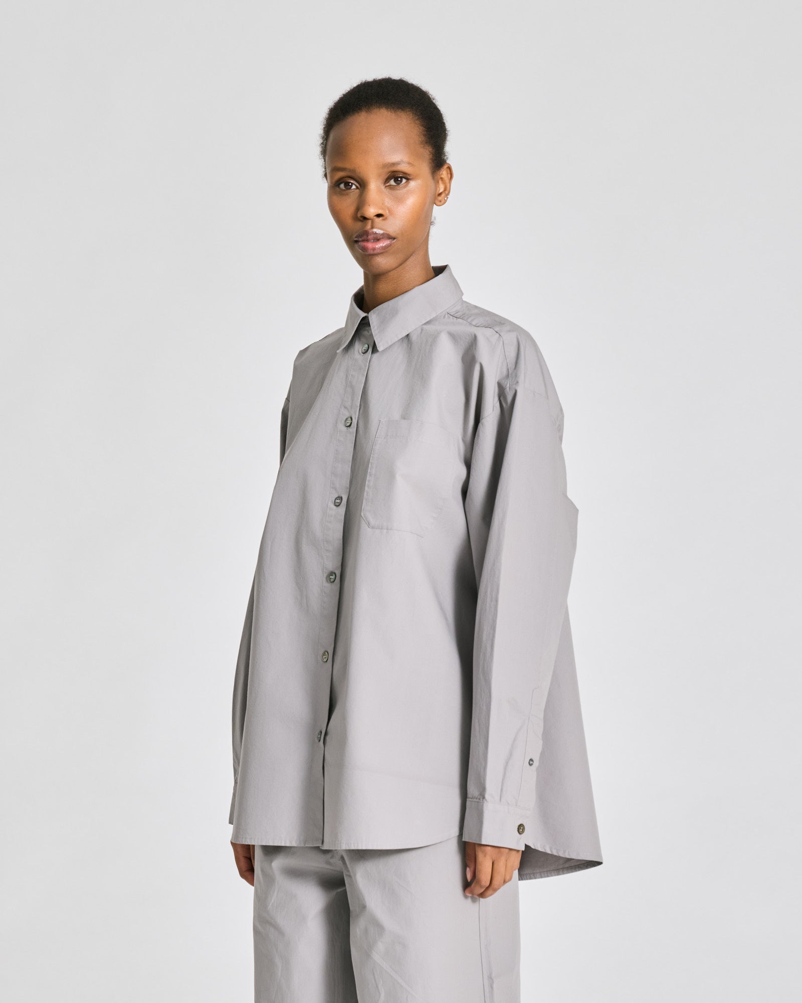 GAI+LISVA Astrid Shirt Poplin Gots 243975 Shirts & Blouses 701 Monument