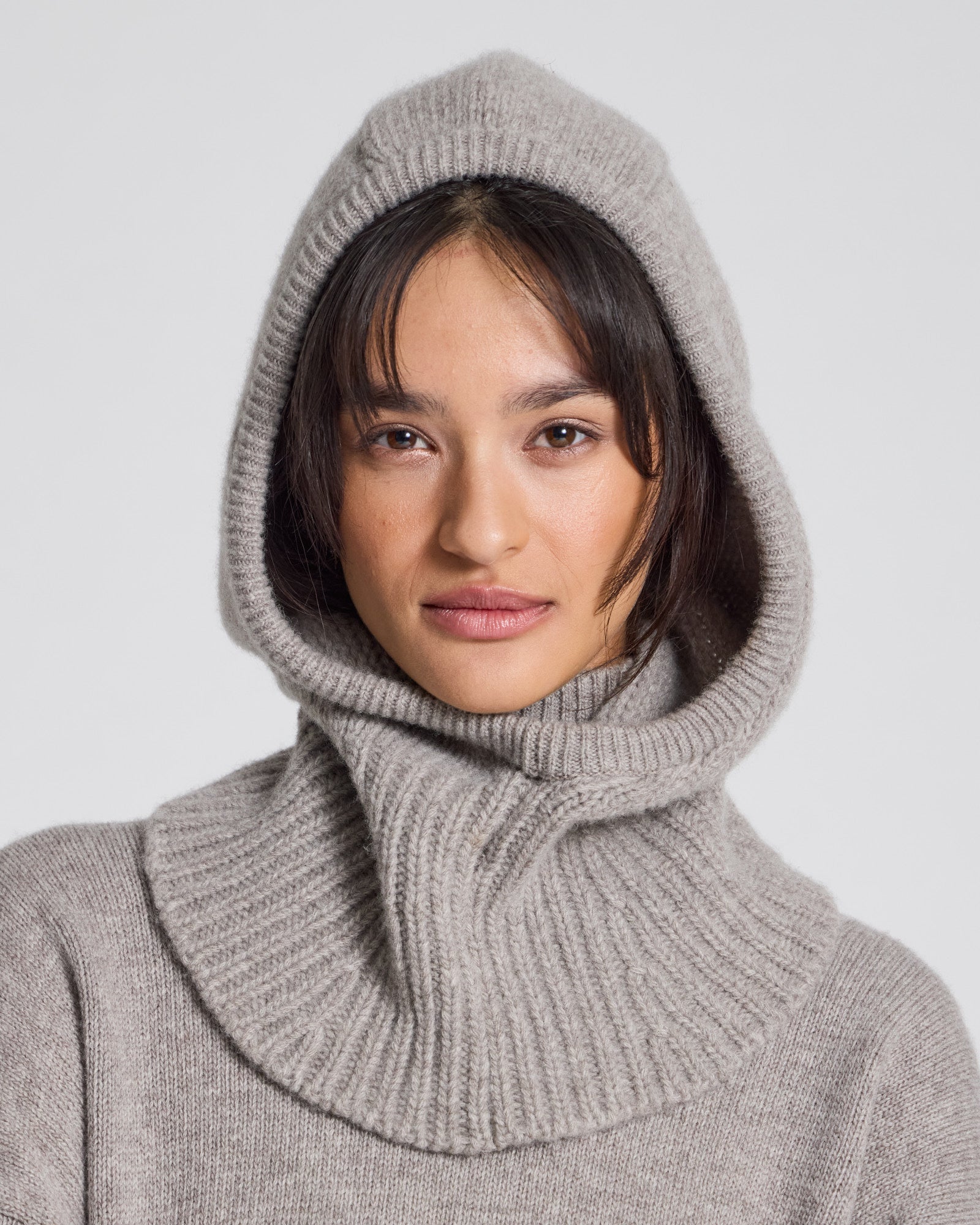 GAI+LISVA Balaclava Lambswool Lambswool l Knitwear 173 Stone Grey