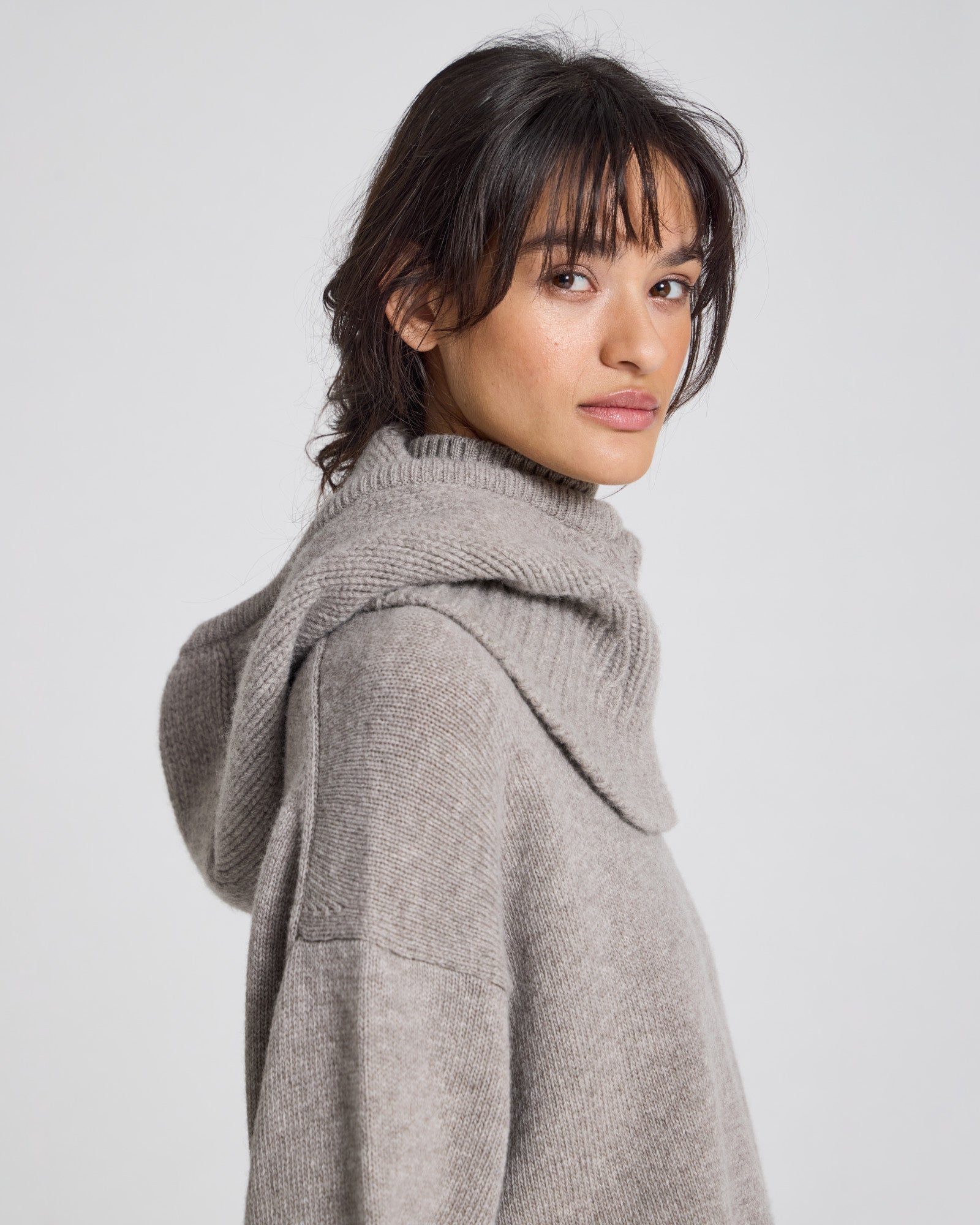 GAI+LISVA Balaclava Lambswool Lambswool l Knitwear 173 Stone Grey
