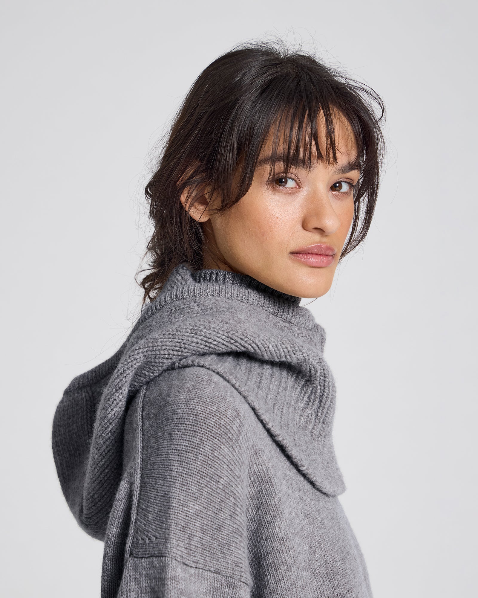 GAI+LISVA Balaclava Lambswool Lambswool l Knitwear 631 Grafitti Grey Melangé