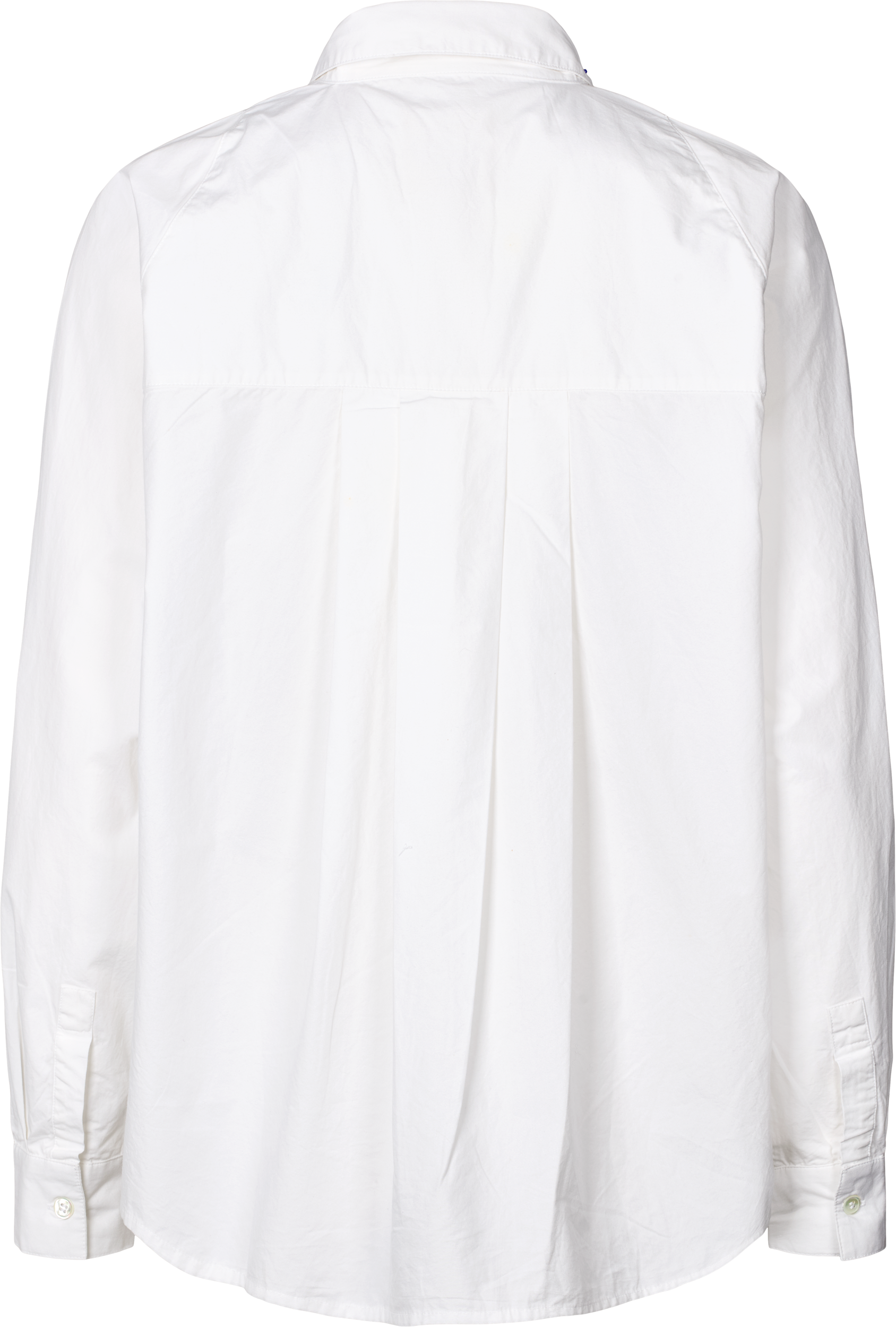 GAI+LISVA Bella Raglan L/S Poplin Short Shirt GOTS 243975 Top 100 White