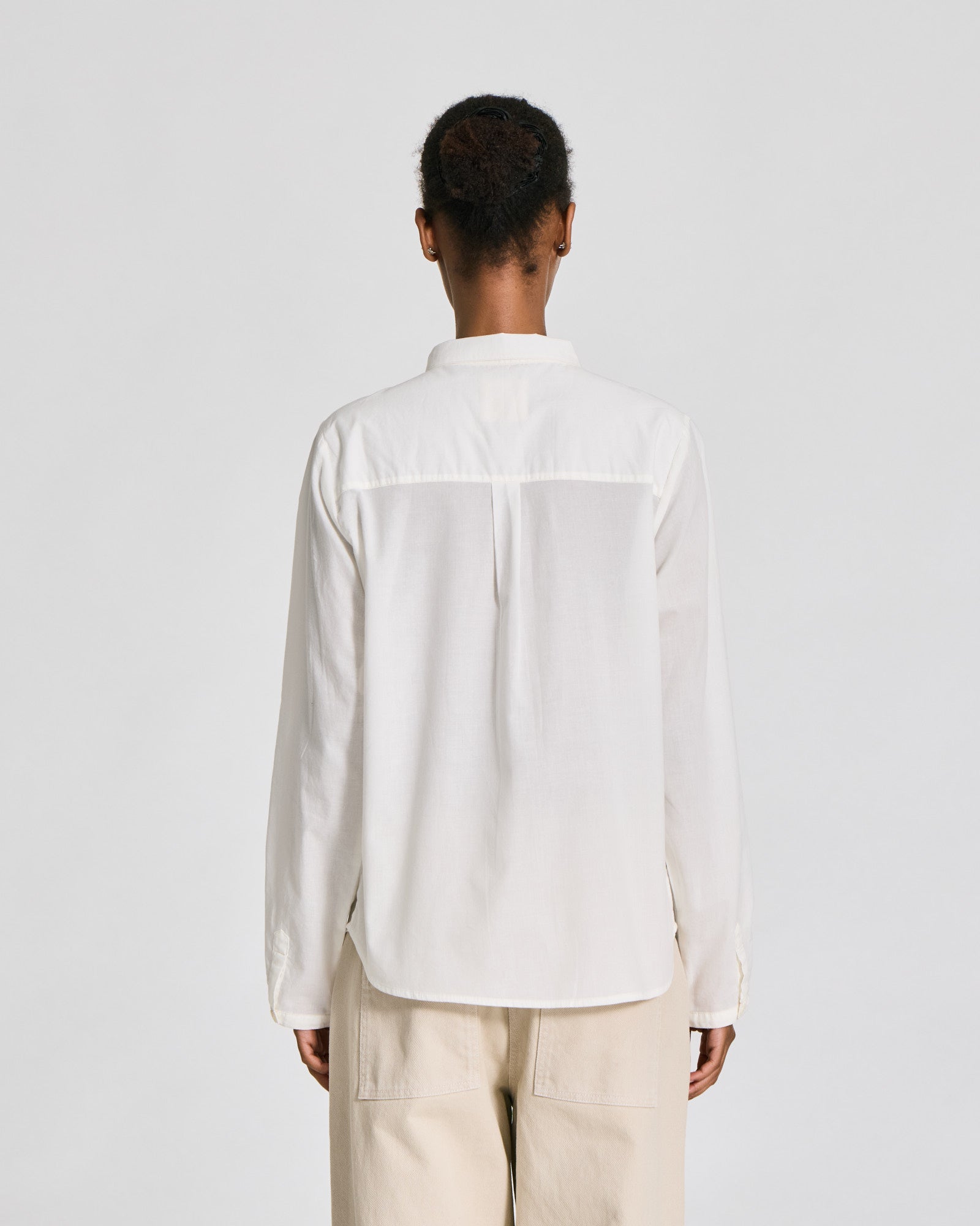GAI+LISVA Britta L/S Cotton Voile Shirt Shirts & Blouses 762 Egret