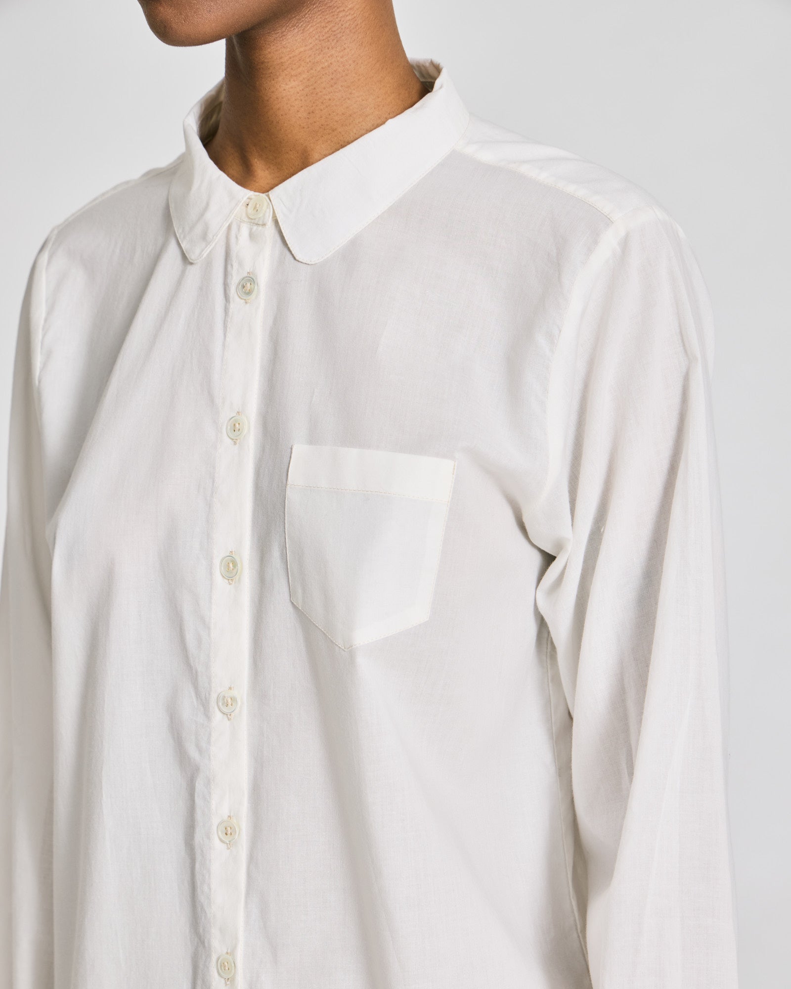 GAI+LISVA Britta L/S Cotton Voile Shirt Shirts & Blouses 762 Egret