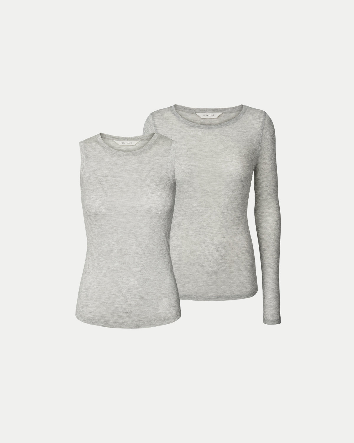 THE DELICATE PACK - FERMI & ALBERTE SILK - LIGHT GREY MELANGE