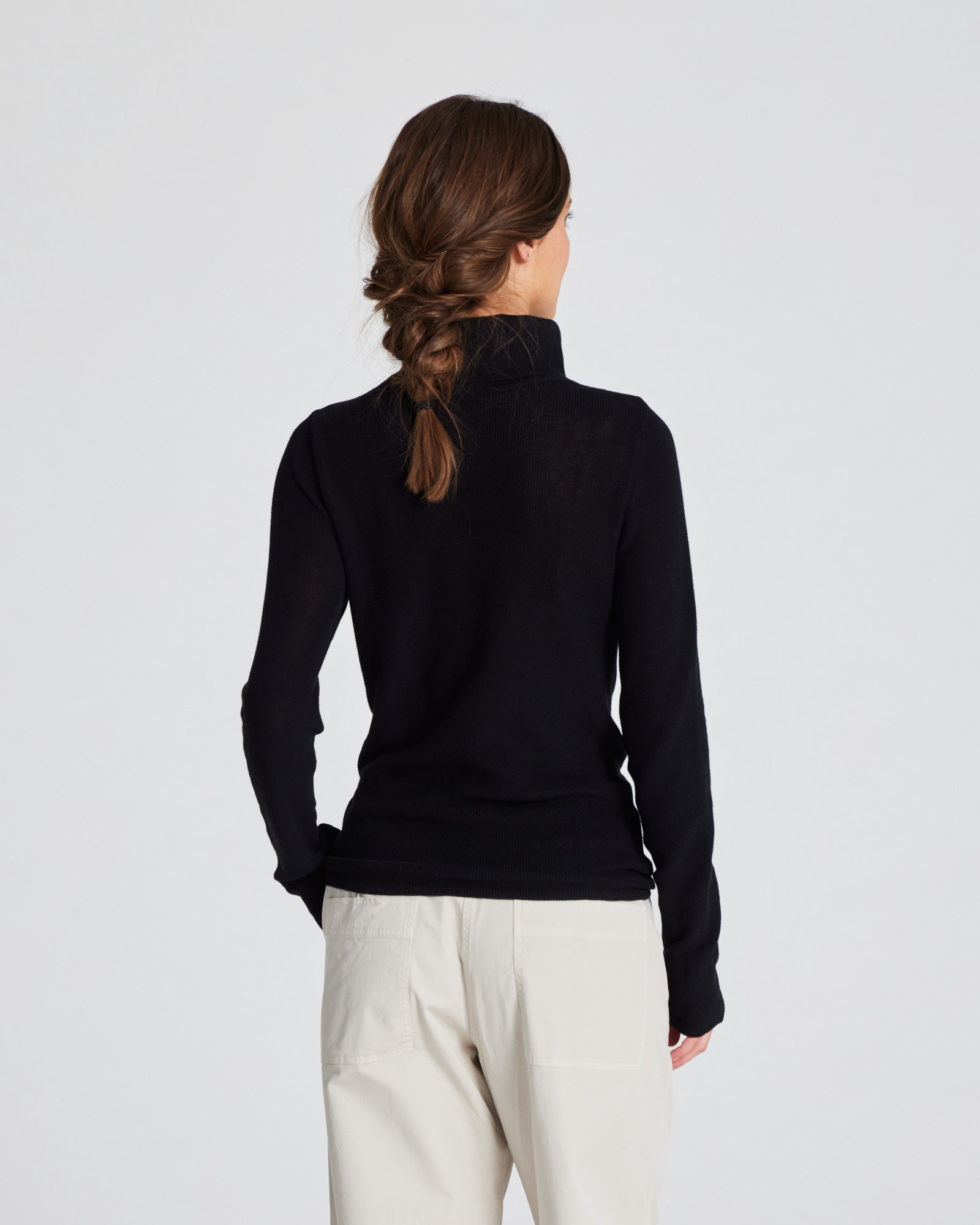 GAI+LISVA Cathrine L/S Knit Turtelneck GOTS 243975 Knit 650 Black
