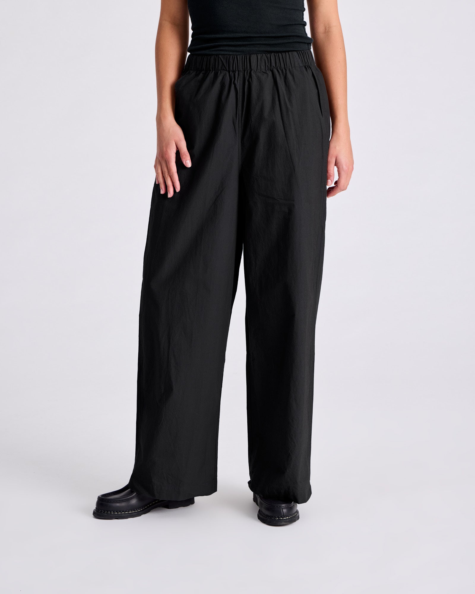 GAI+LISVA Christine Poplin Pants GOTS Trousers & Shorts 650 Black