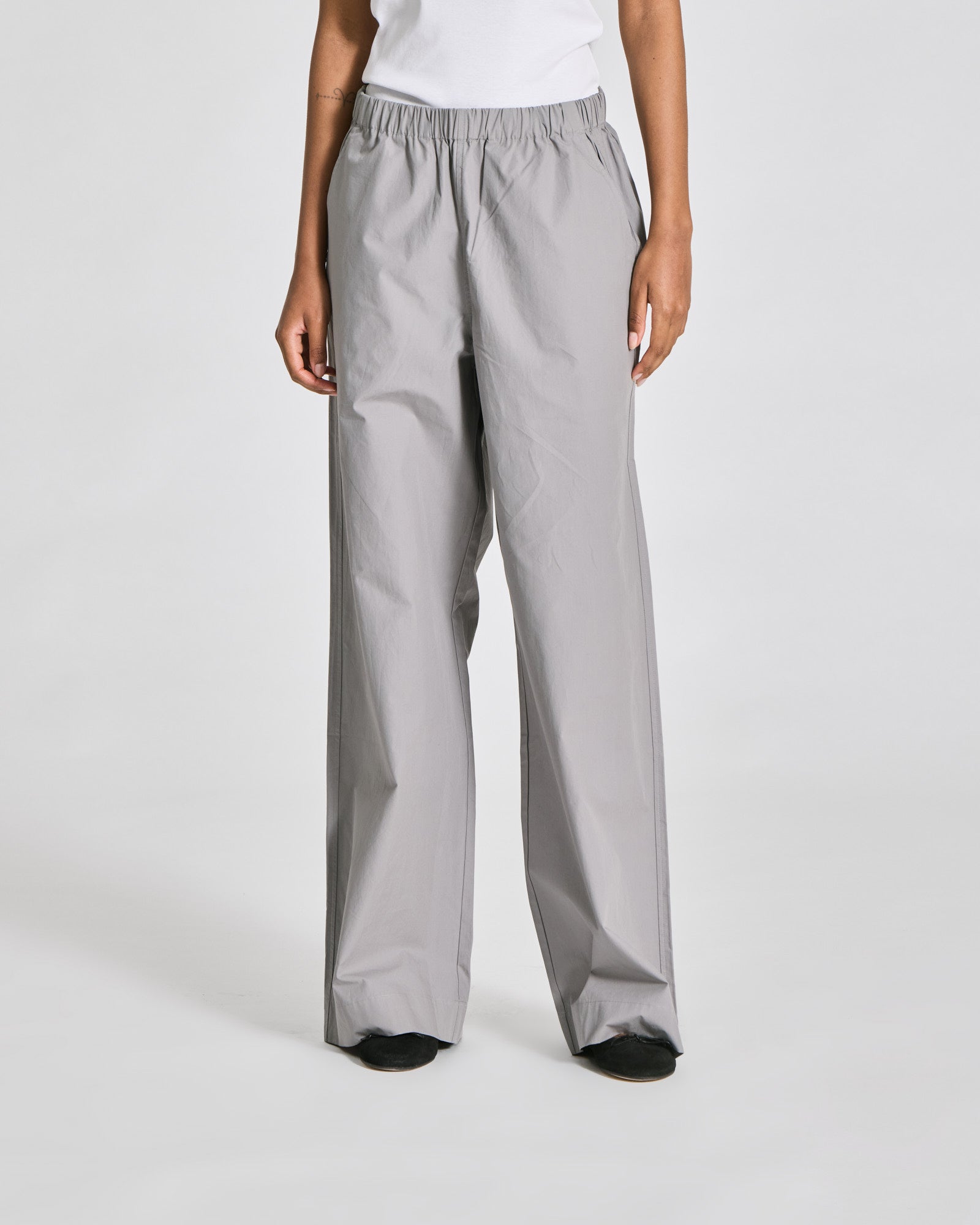 GAI+LISVA Christine Poplin Pants GOTS Trousers & Shorts 701 Monument