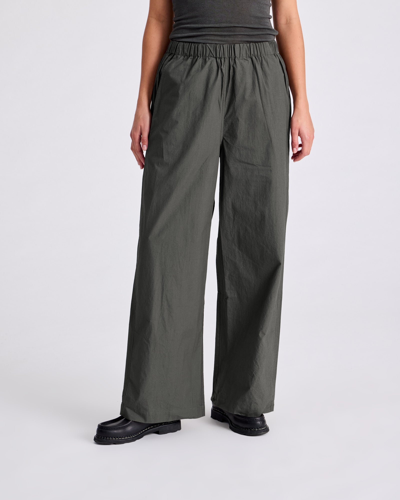 GAI+LISVA Christine Poplin Pants GOTS Trousers & Shorts 750 Black Ink