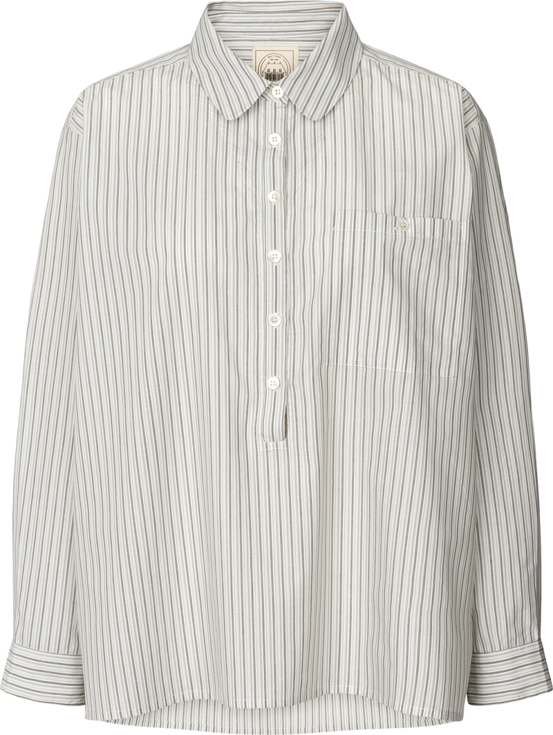 GAI+LISVA Edel Shirt Cotton Shirt 961 Blue pin stripe