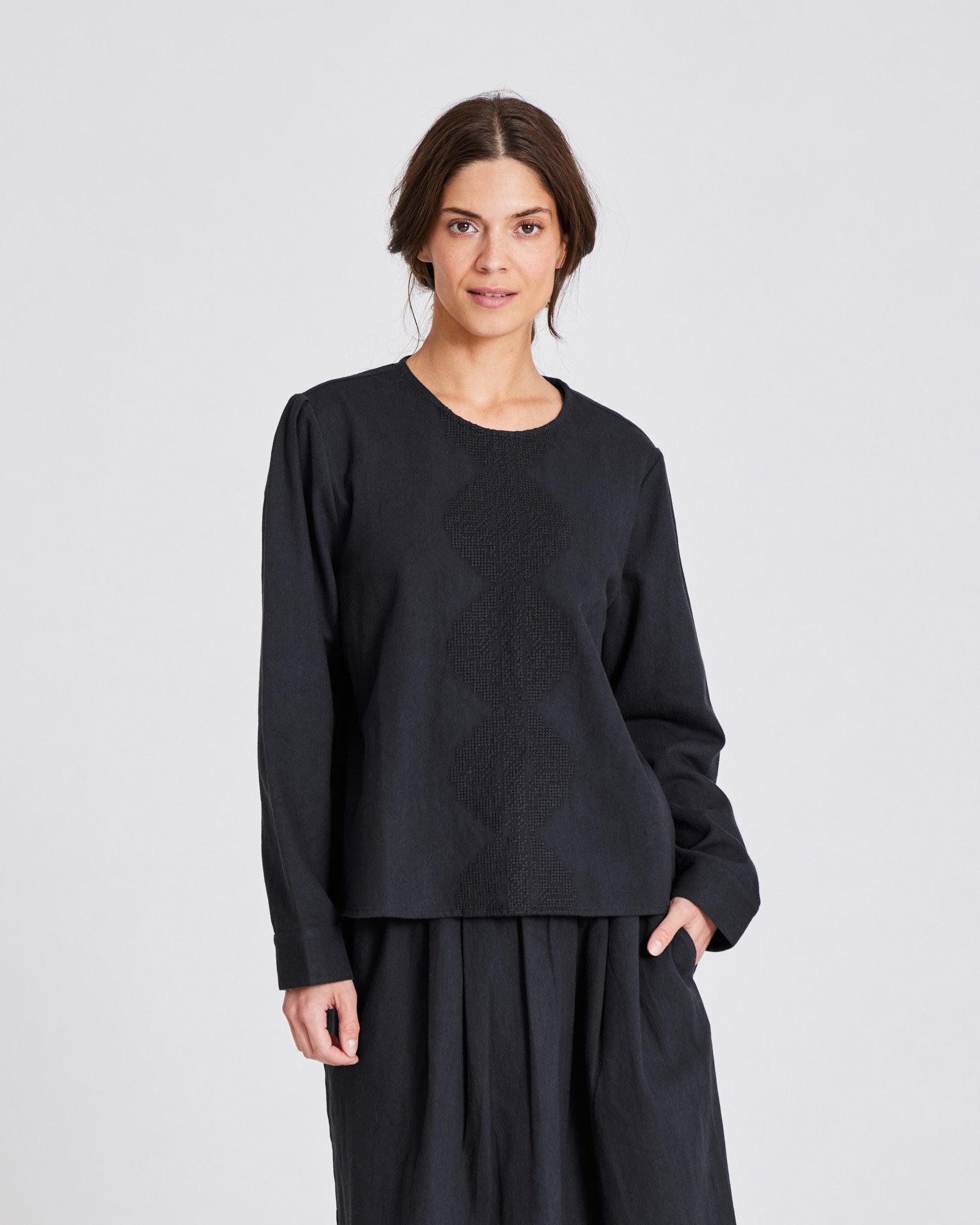GAI+LISVA Edel Shirt Cotton Shirt 650 Black