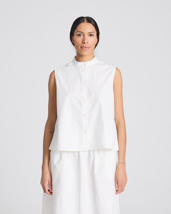 GAI+LISVA Elisa Top Poplin Gots 243975 Shirt 124 Whisper White