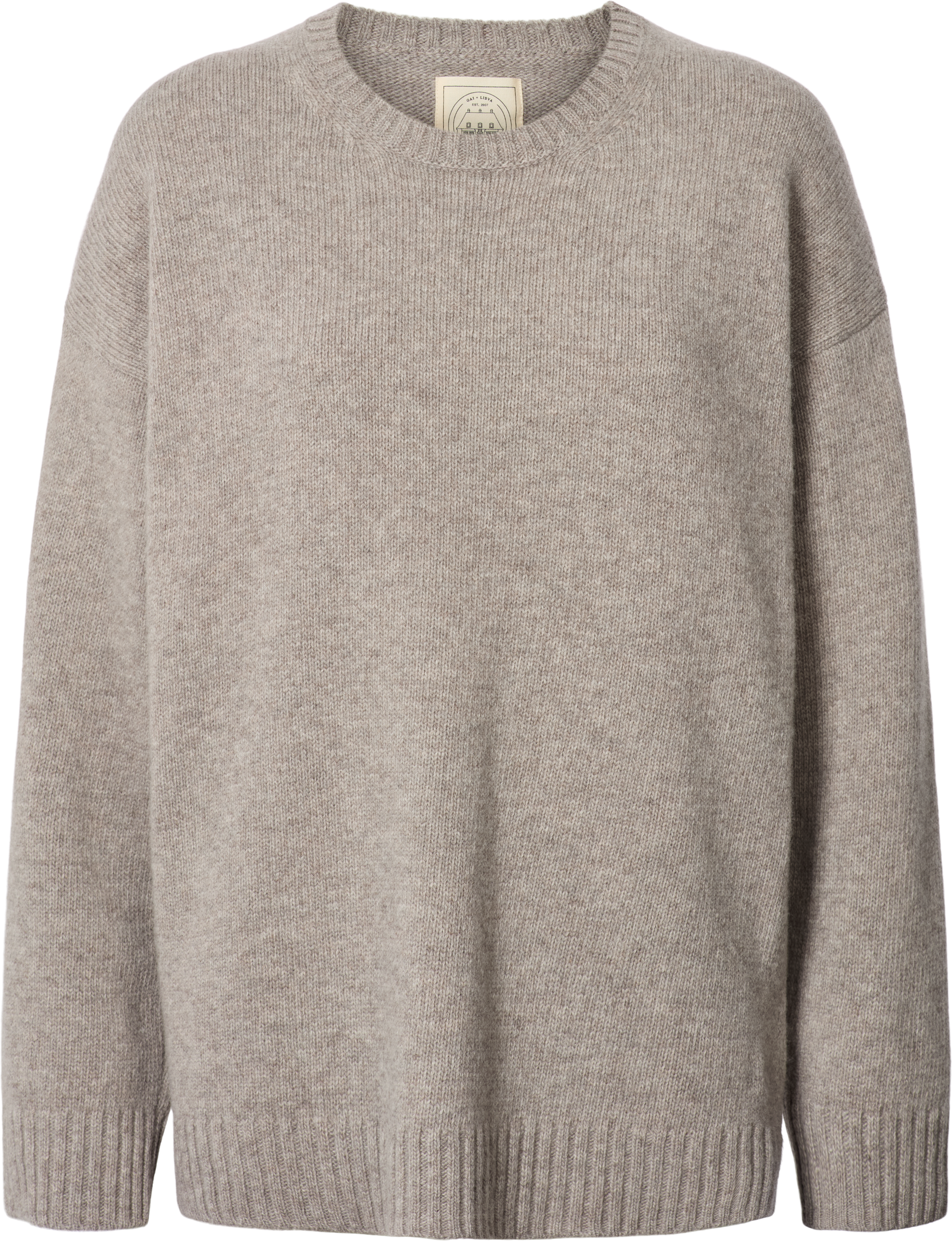 GAI+LISVA Emely Lambswool Knit GOTS Knitwear 173 Stone Grey