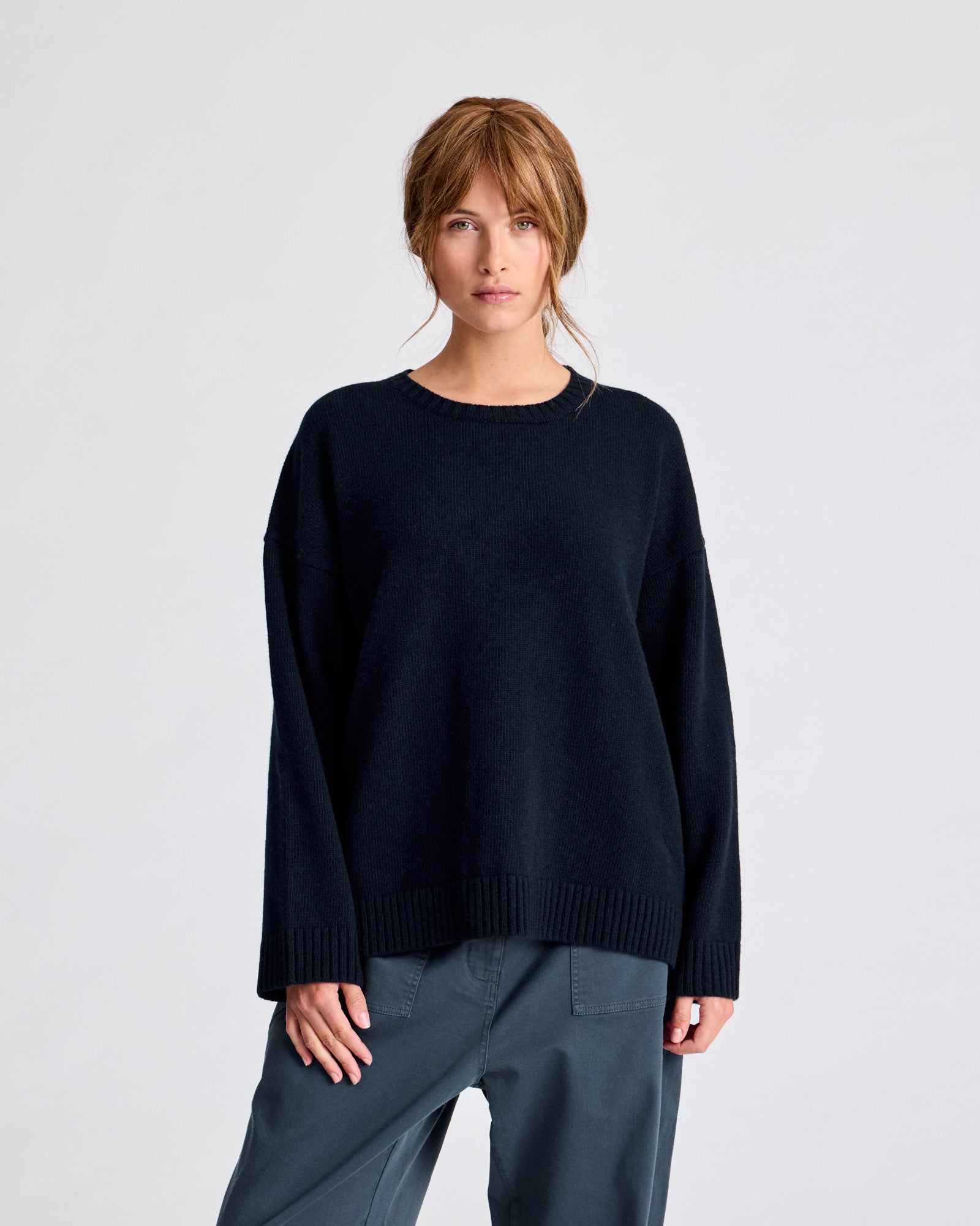 GAI+LISVA Emely Lambswool Knit GOTS Knitwear 181 Midnight Blue