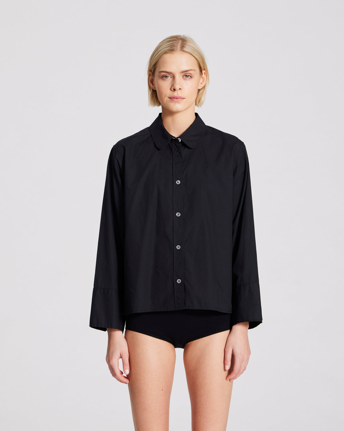 GAI+LISVA Flora Shirt Poplin Gots 243975 Shirt 650 Black