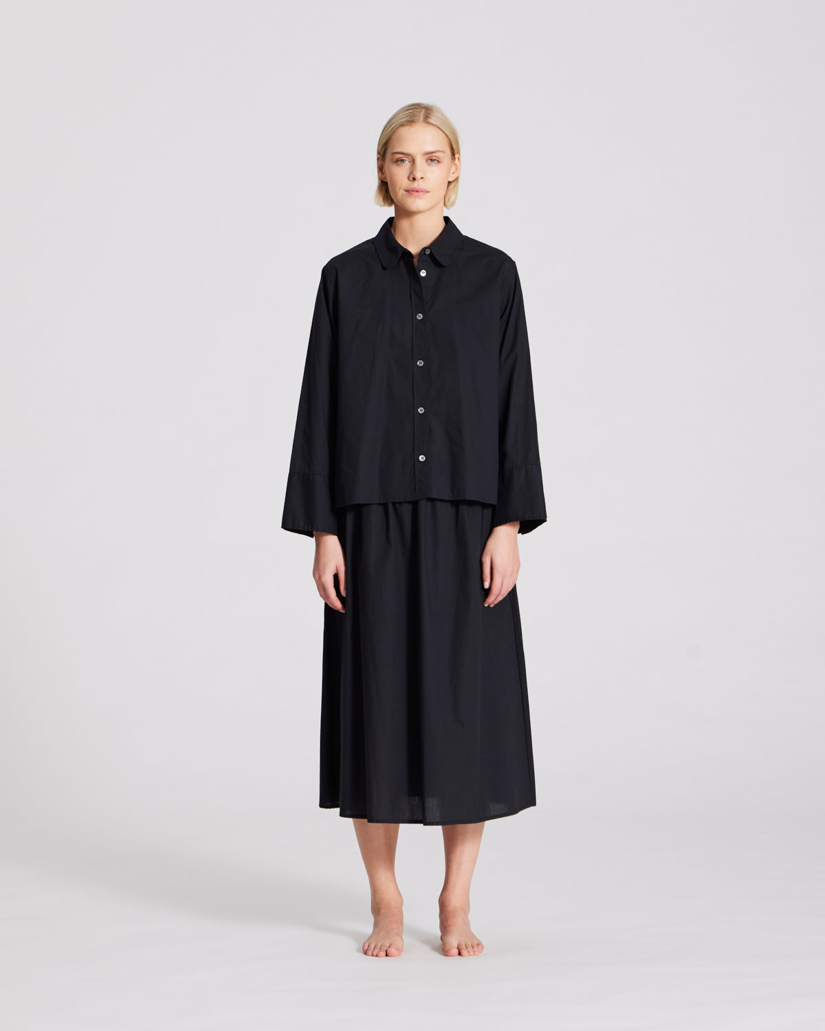 GAI+LISVA Flora Shirt Poplin Gots 243975 Shirt 650 Black