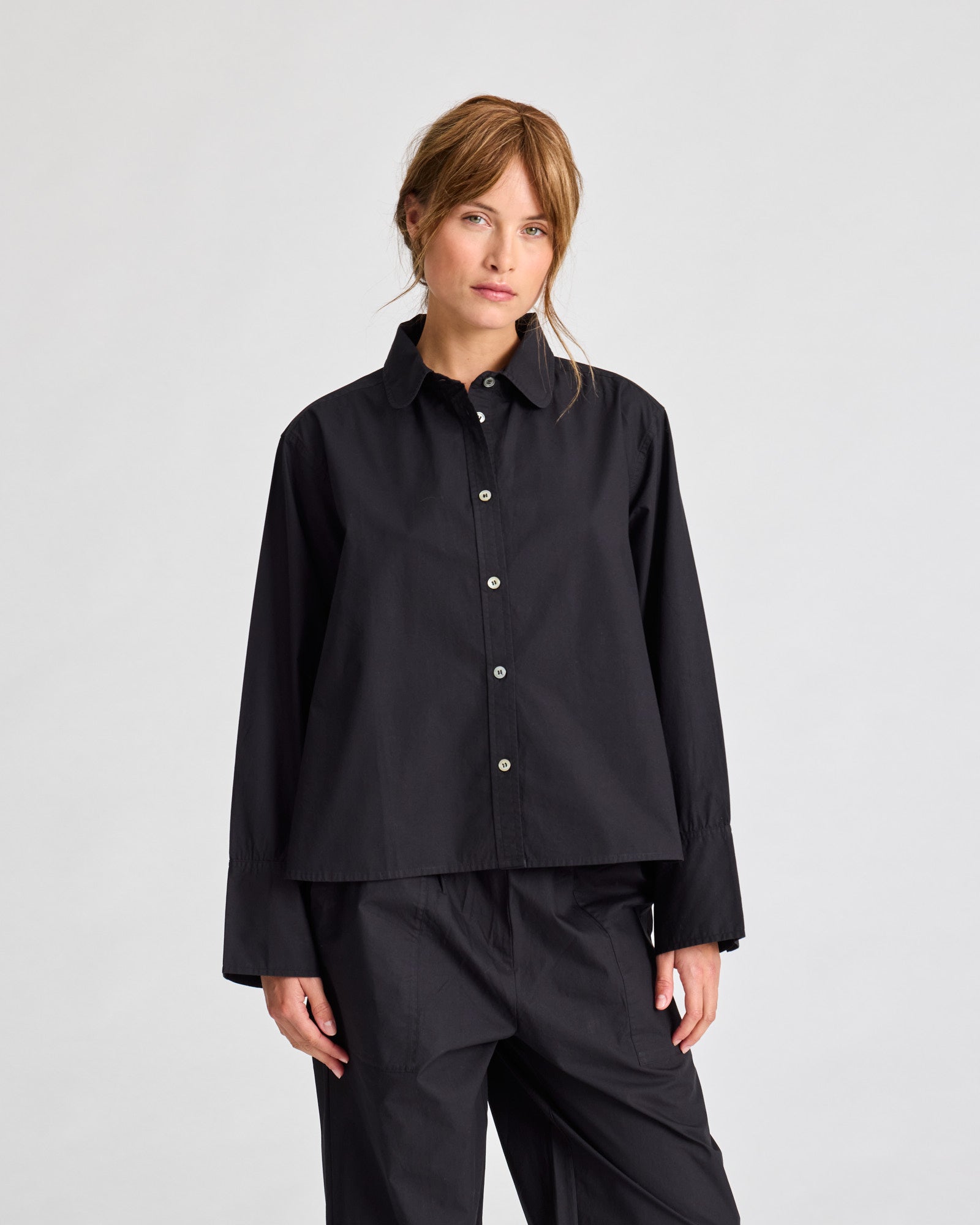 GAI+LISVA Flora Shirt Poplin Gots 243975 Shirt 650 Black