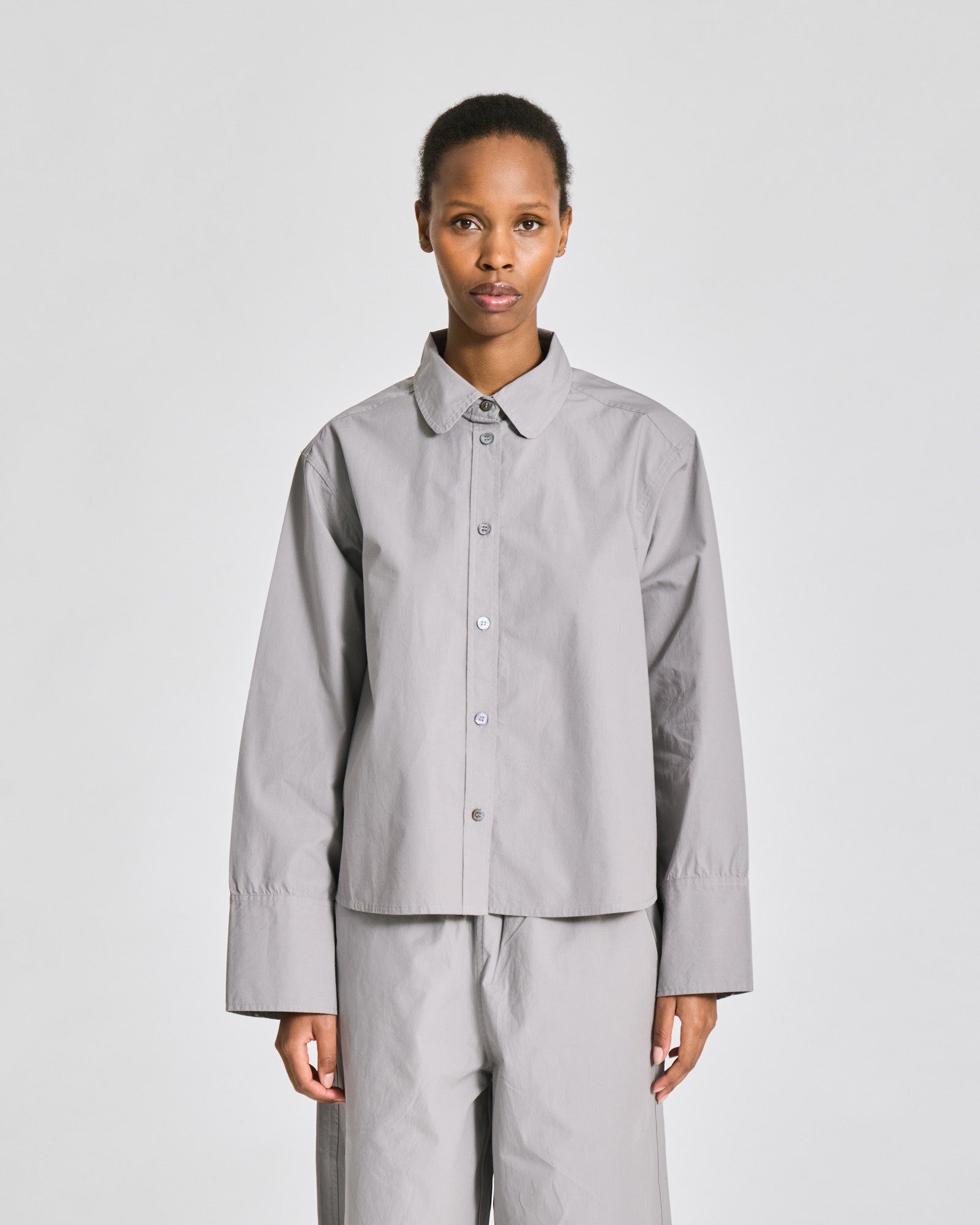 GAI+LISVA Flora Shirt Poplin Gots 243975 Shirts & Blouses 701 Monument