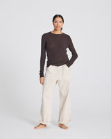 GAI+LISVA Freja L/S Knit GOTS 243975 Knit 681 Mulch