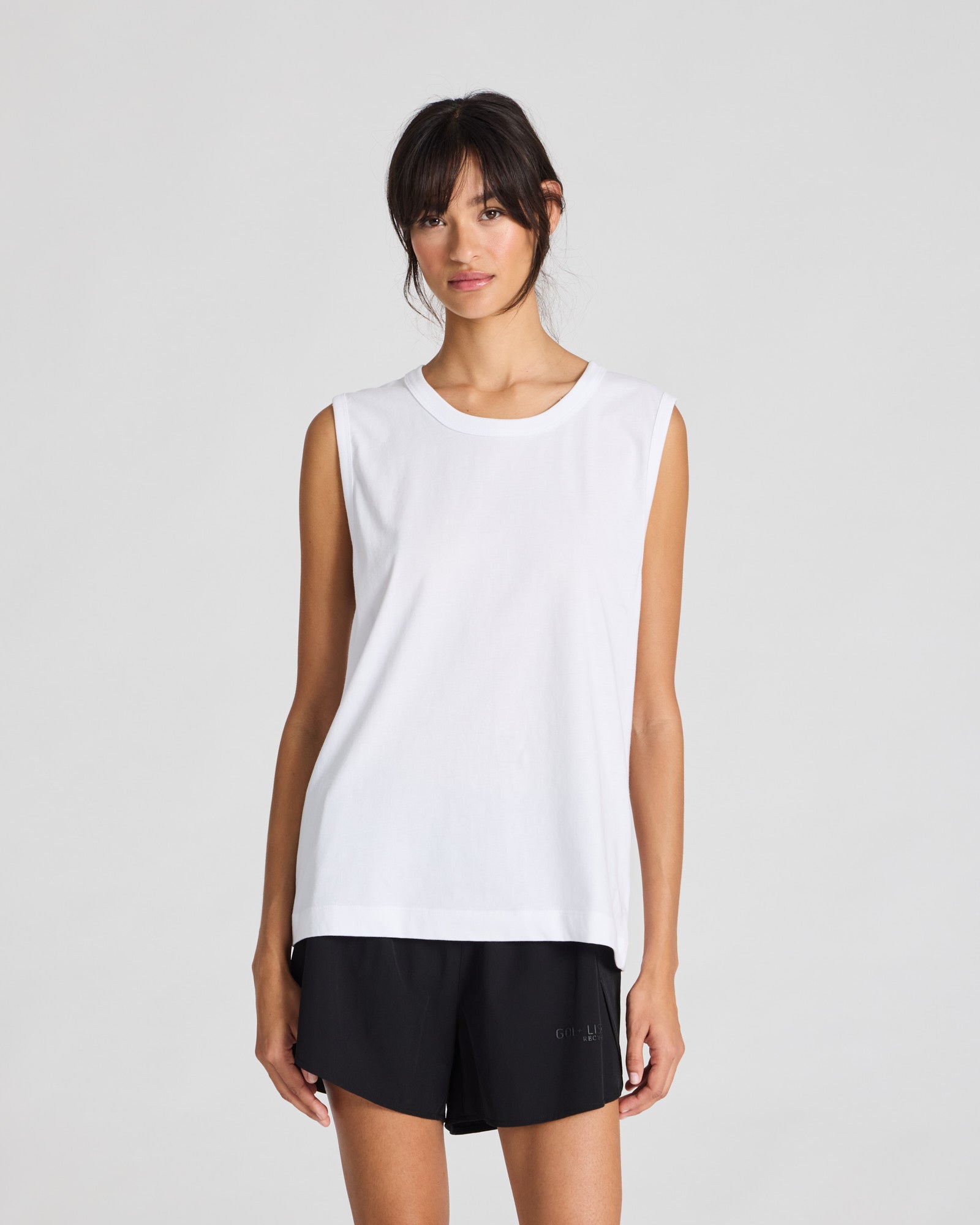GAI+LISVA Genny S´less Cotton Single Jersey Top GOTS Top 100 White
