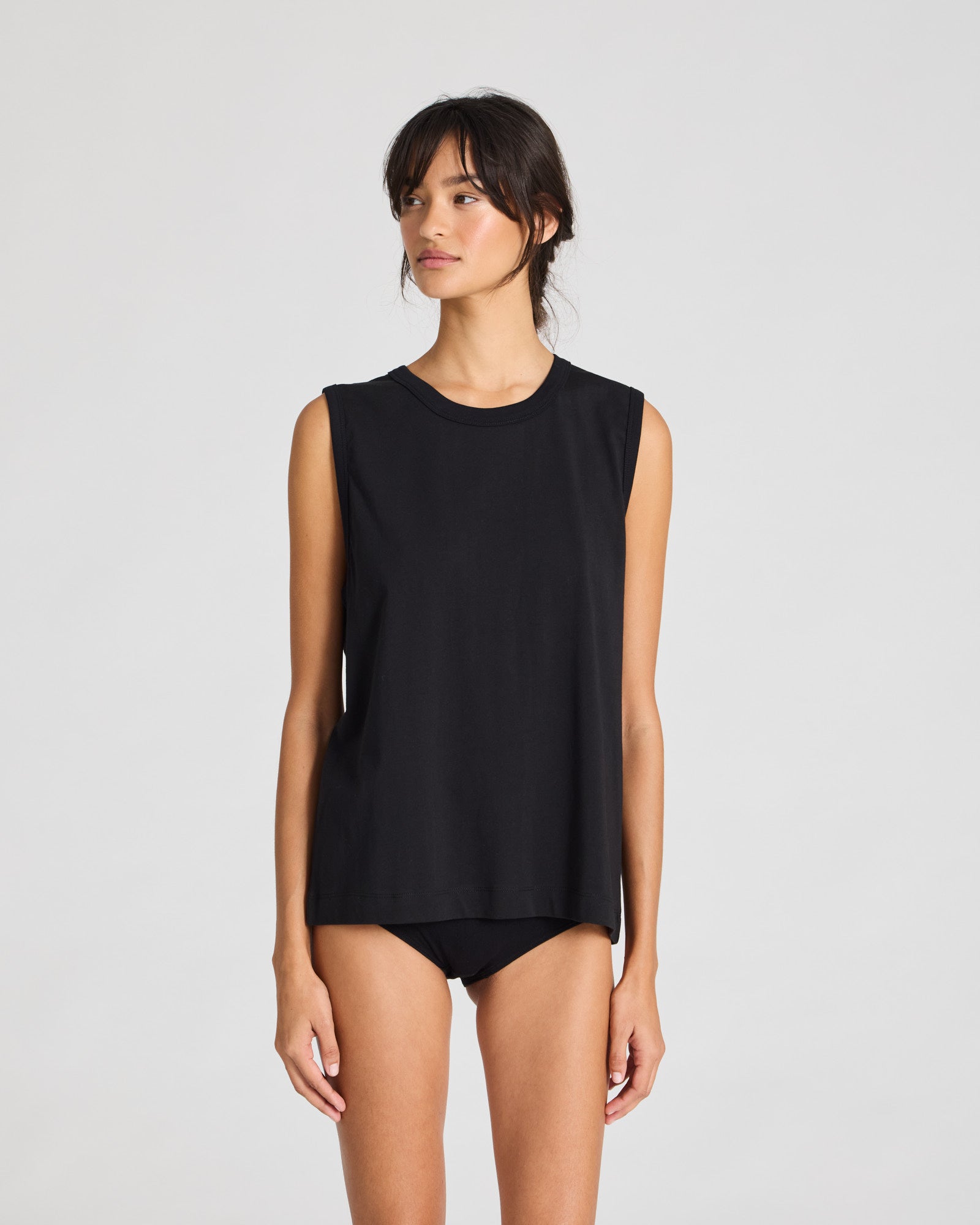 GAI+LISVA Genny S´less Cotton Single Jersey Top GOTS Top 650 Black