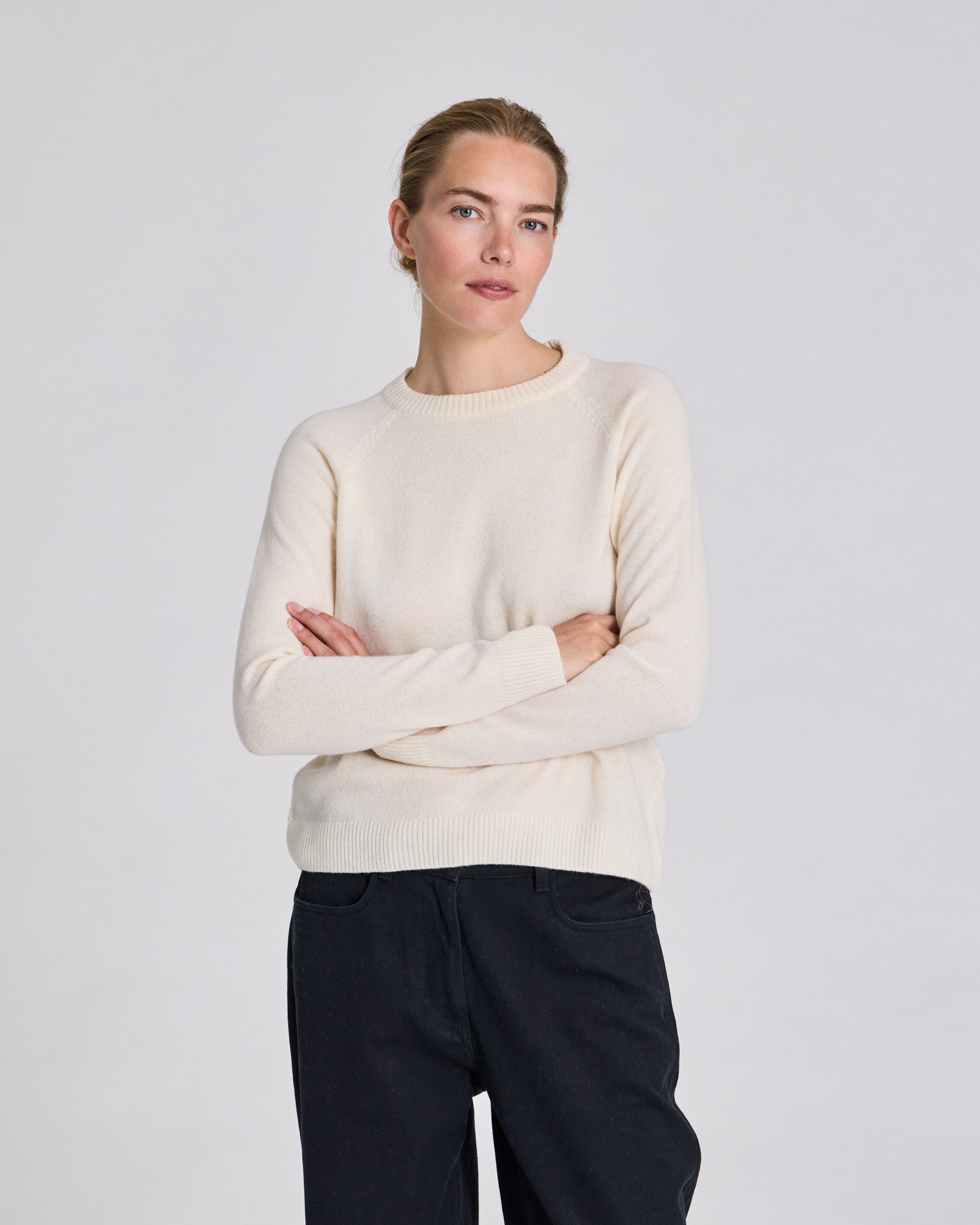 GAI+LISVA Gertrud L/S Pullover Lambswool Knit Lambswool l Knitwear 757 Ecru Melangé