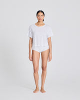 GAI+LISVA Ivalo Linen Tee Shirt Top 100 White